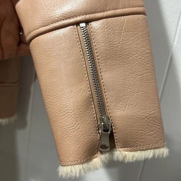 Zara Girls Youth Size 10 Leather Jacket - Picture 6 of 10